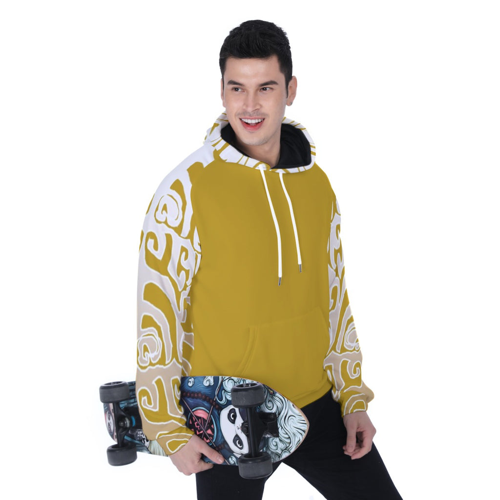 All-Over Print Heavy Fleece Raglan Hoodie