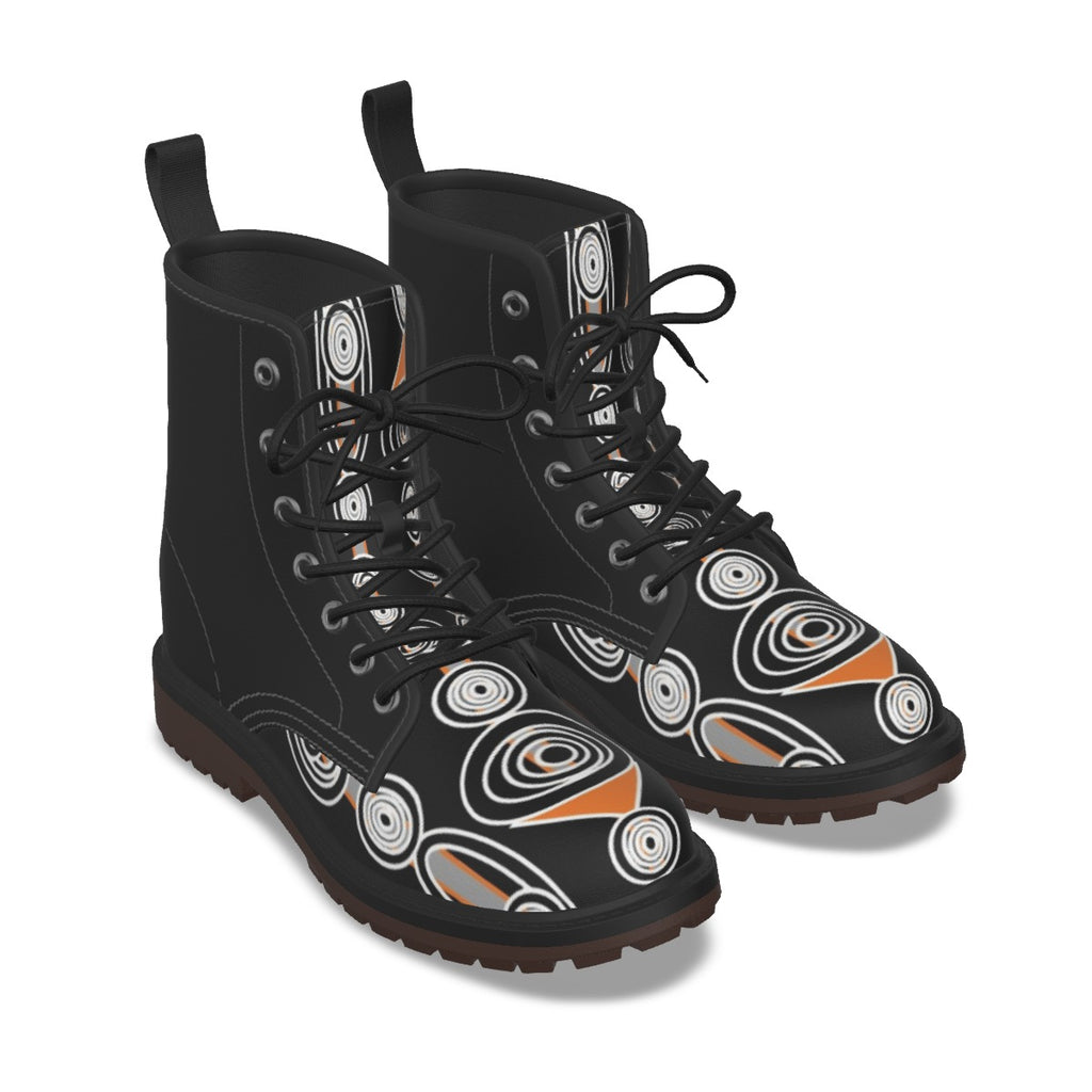 All-Over Print Men's Martin Short Boots