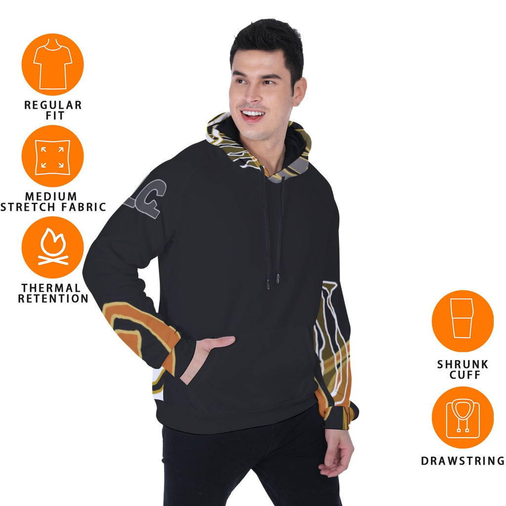 All-Over Print Heavy Fleece Raglan Hoodie