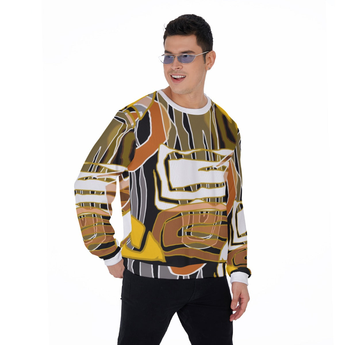 All-Over Print Men's Sweater
