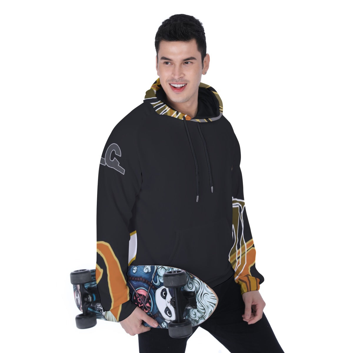 All-Over Print Heavy Fleece Raglan Hoodie