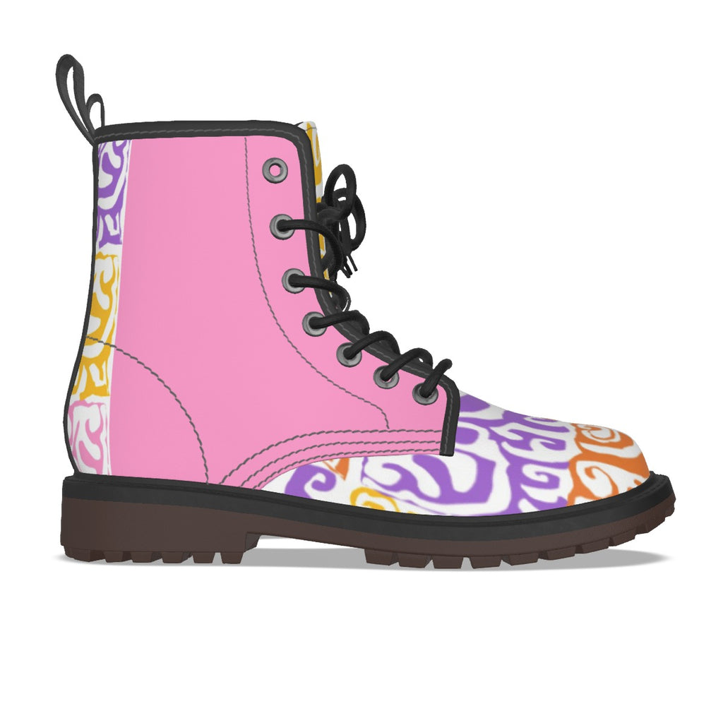 All-Over Print Men's Martin Short Boots