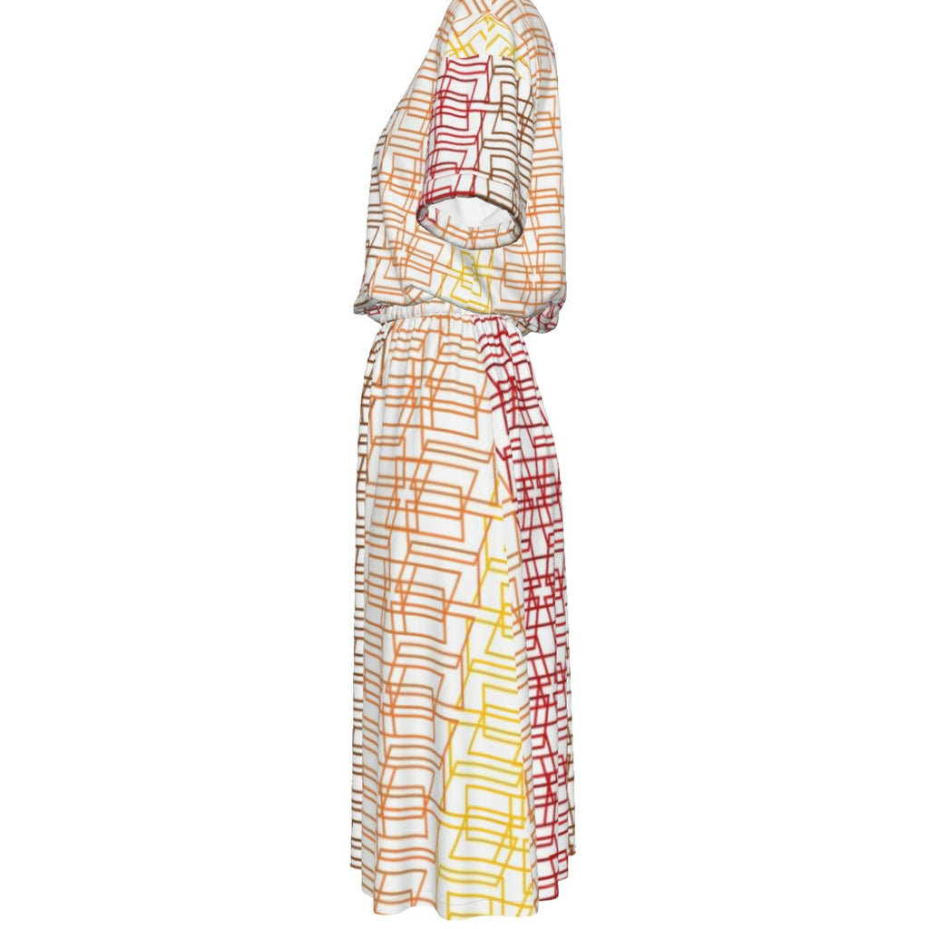 All-Over Print Women's Elastic Waist Dress