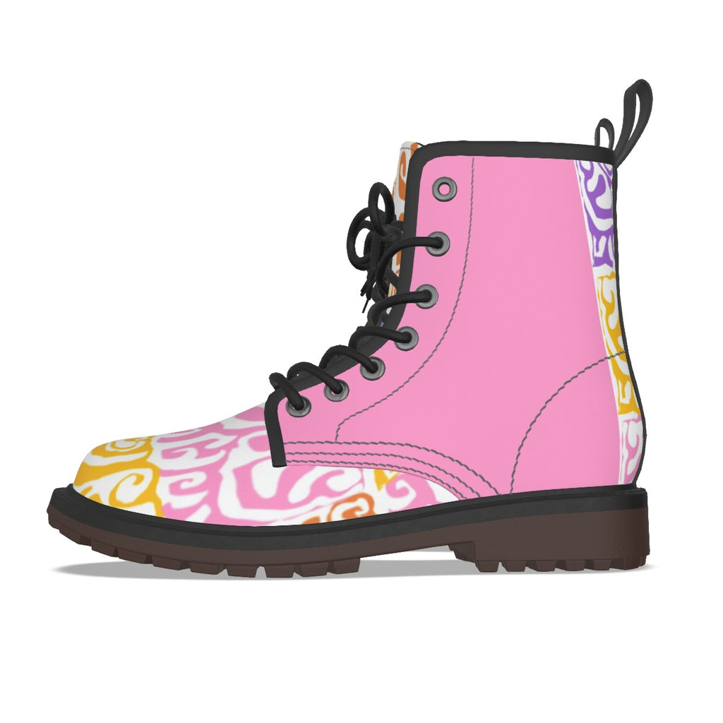 All-Over Print Men's Martin Short Boots