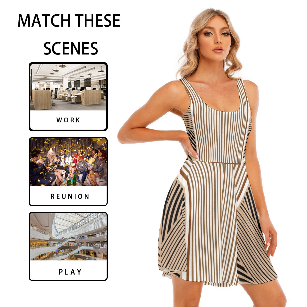 All-Over Print Women's Tank Vest Dress