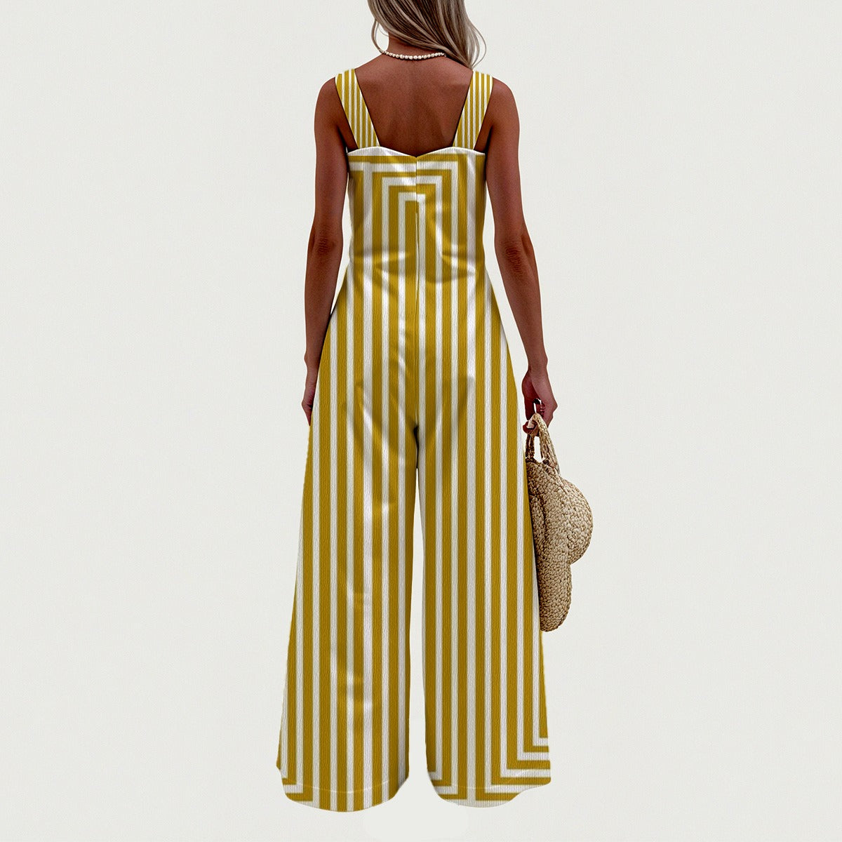 All-Over Print Women's Wide-Leg Jumpsuit