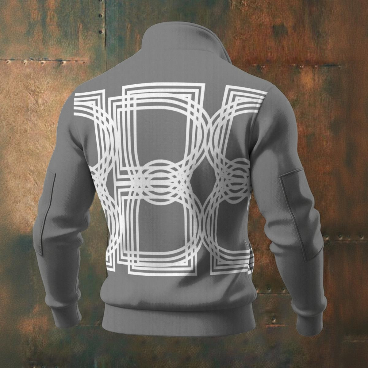 All-Over Print Men's Thick Knit Fleece Jacket