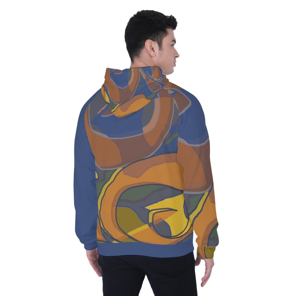 All-Over Print Men's Heavy Fleece Raglan Hoodie