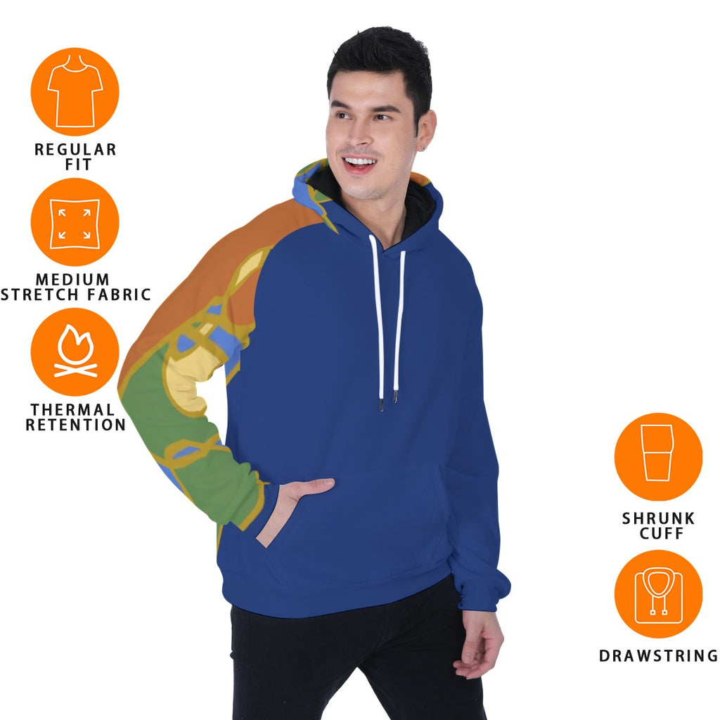 All-Over Print Heavy Fleece Raglan Hoodie