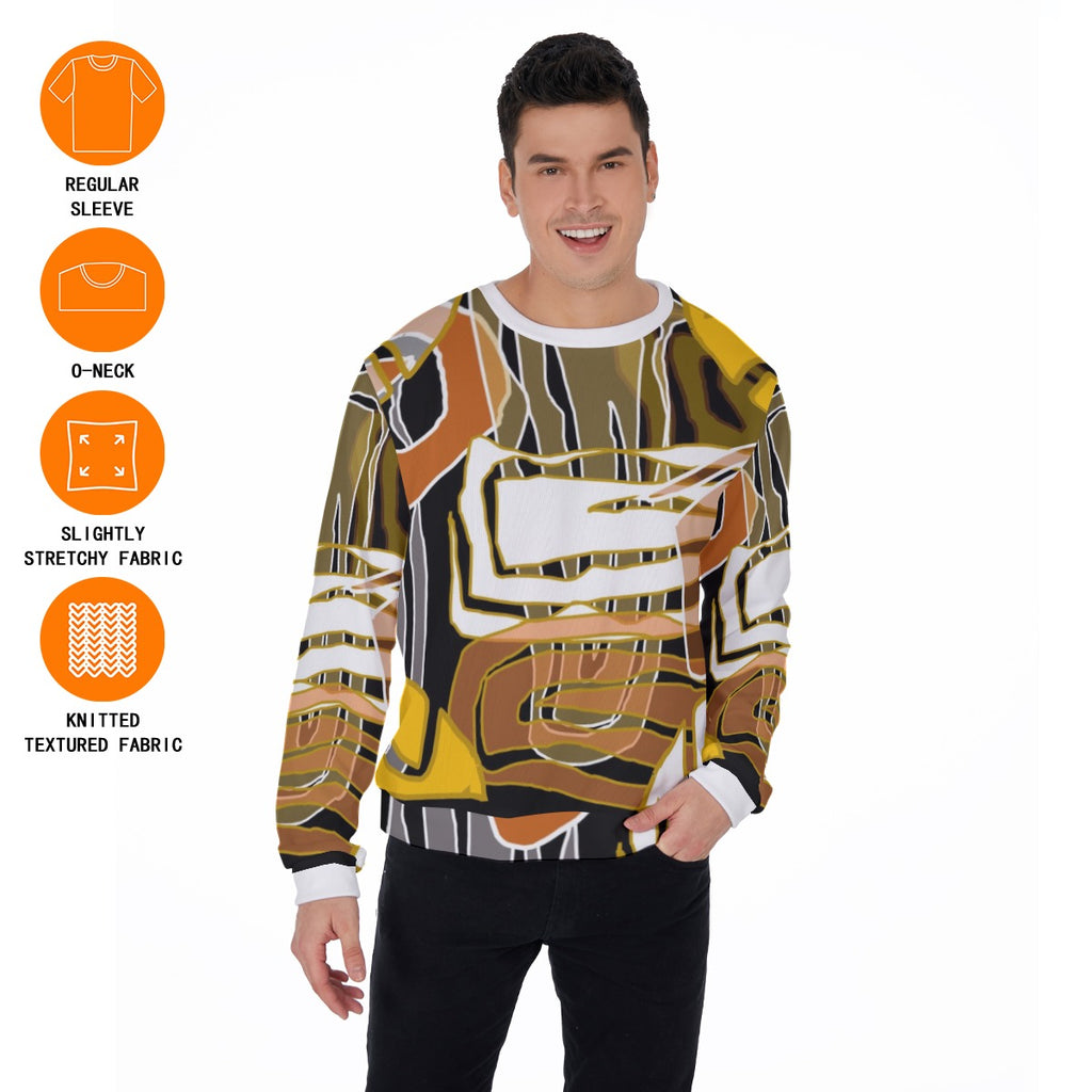 All-Over Print Men's Sweater