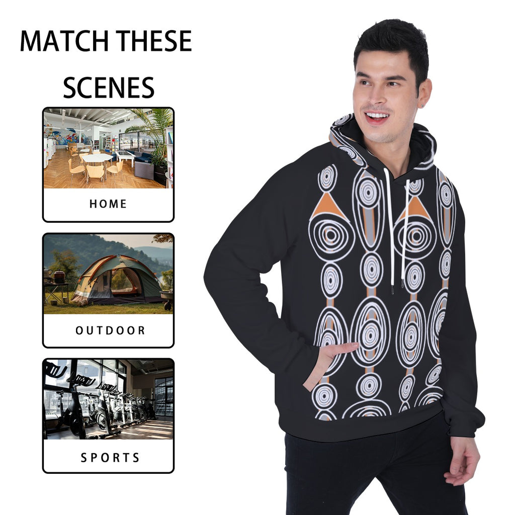 All-Over Print Men's Heavy Fleece Raglan Hoodie