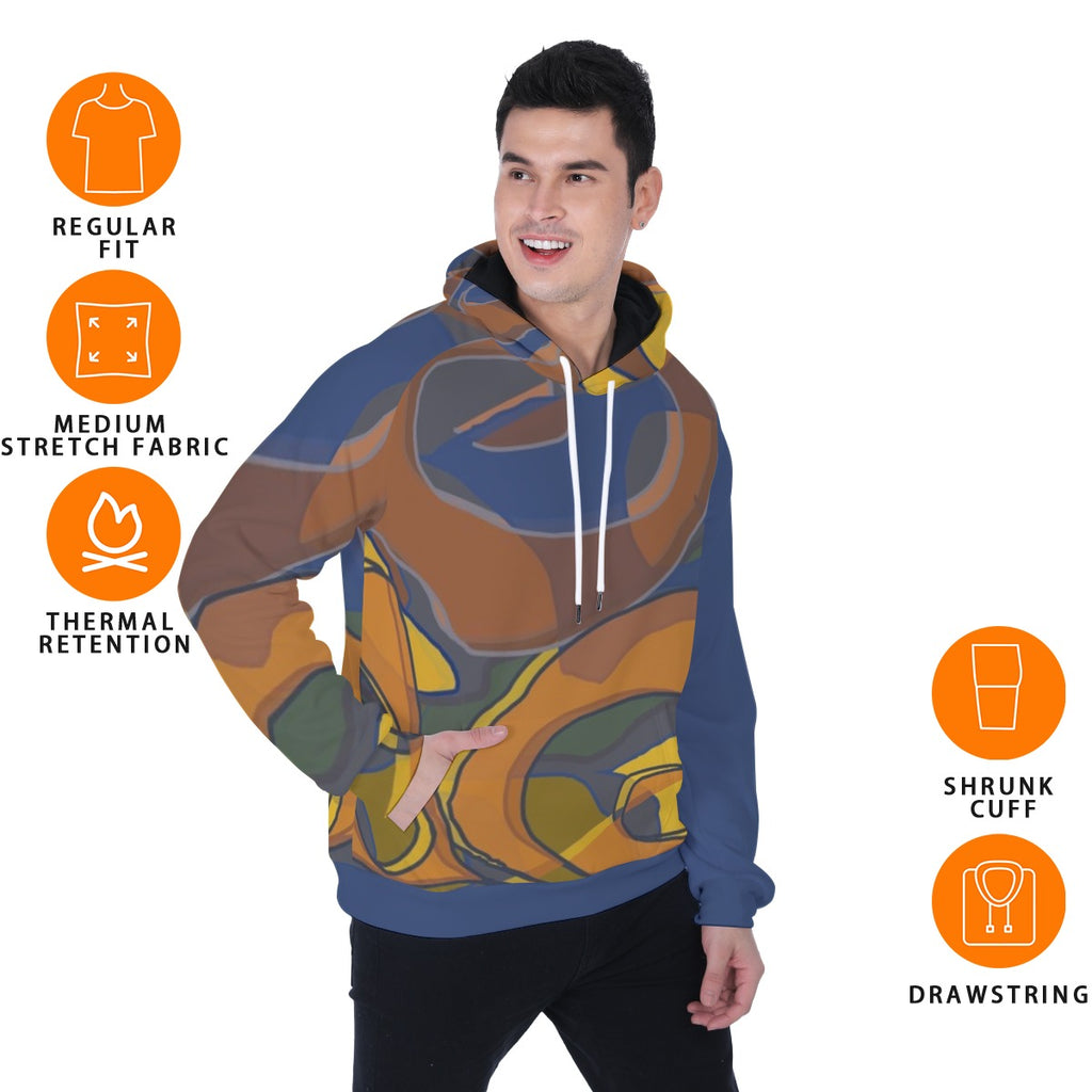 All-Over Print Men's Heavy Fleece Raglan Hoodie