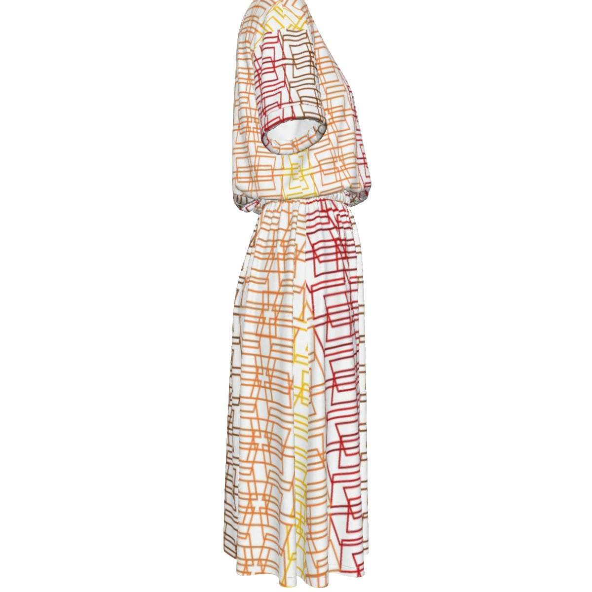 All-Over Print Women's Elastic Waist Dress