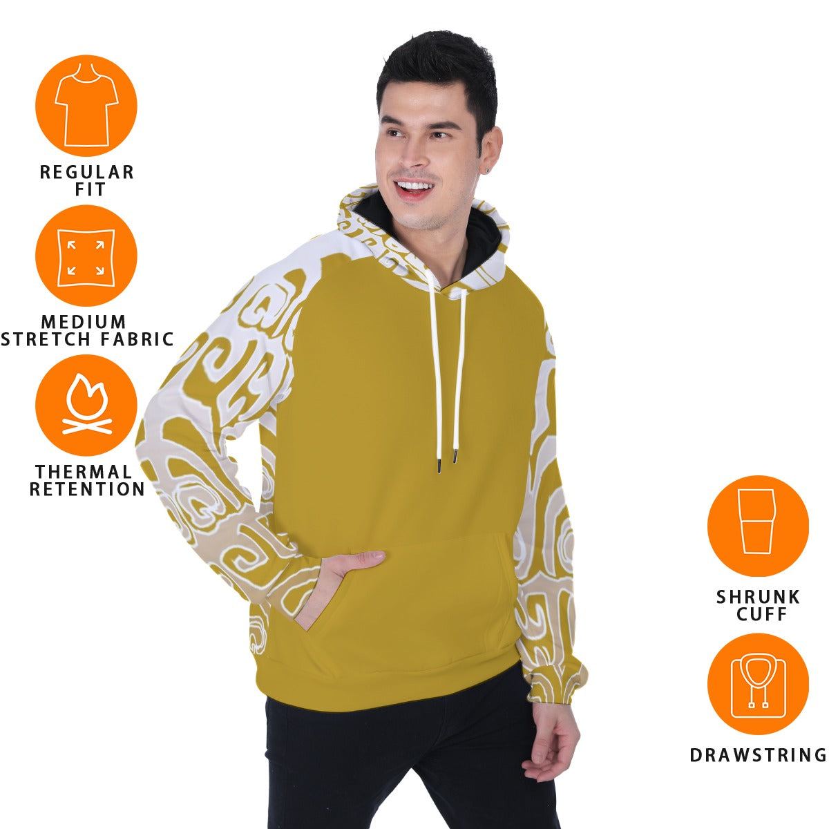 All-Over Print Heavy Fleece Raglan Hoodie
