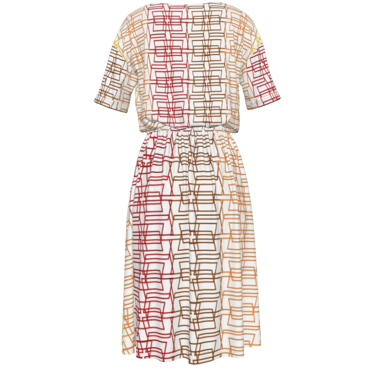 All-Over Print Women's Elastic Waist Dress