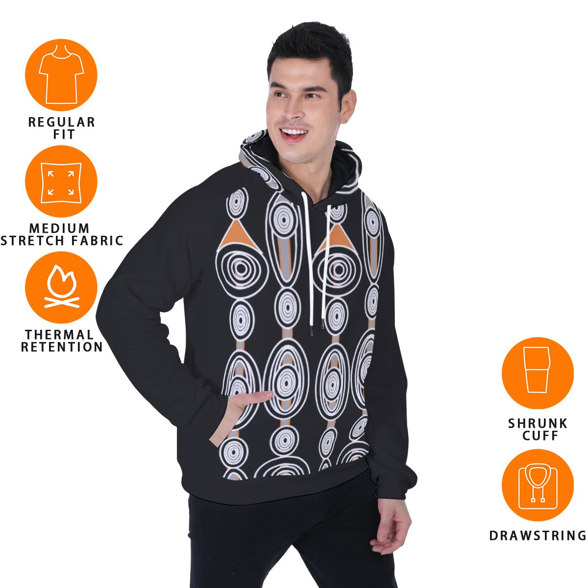 All-Over Print Men's Heavy Fleece Raglan Hoodie