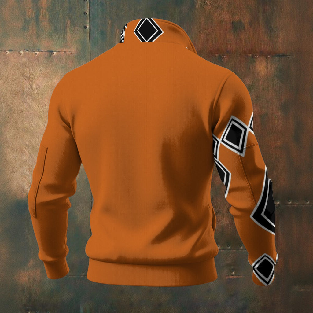 All-Over Print Men's Thick Knit Fleece Jacket