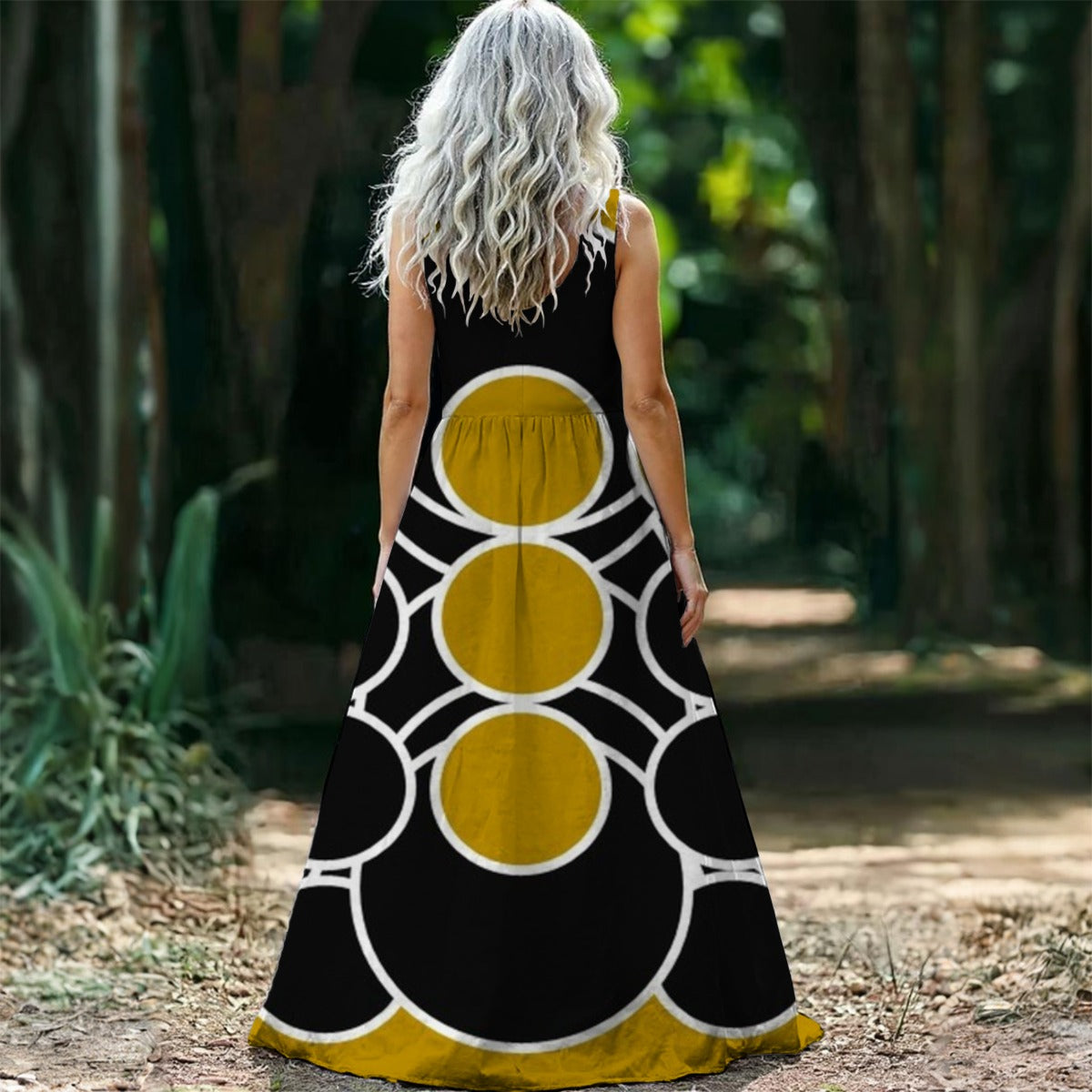 All-Over Print Women’s Sleeveless Maxi Dress