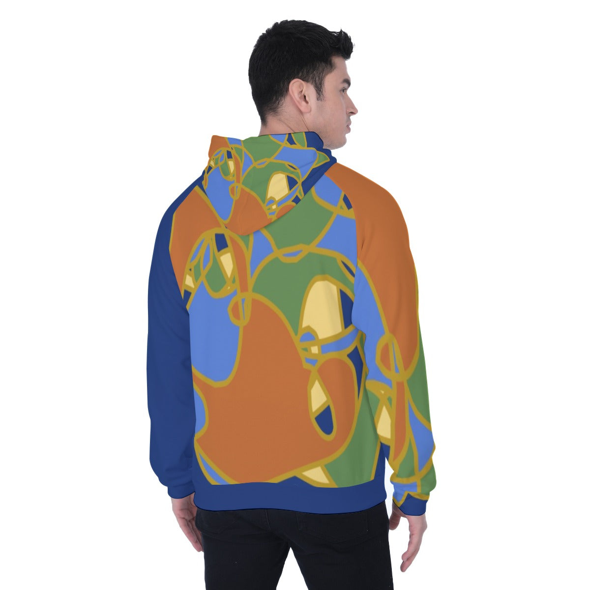 All-Over Print Heavy Fleece Raglan Hoodie