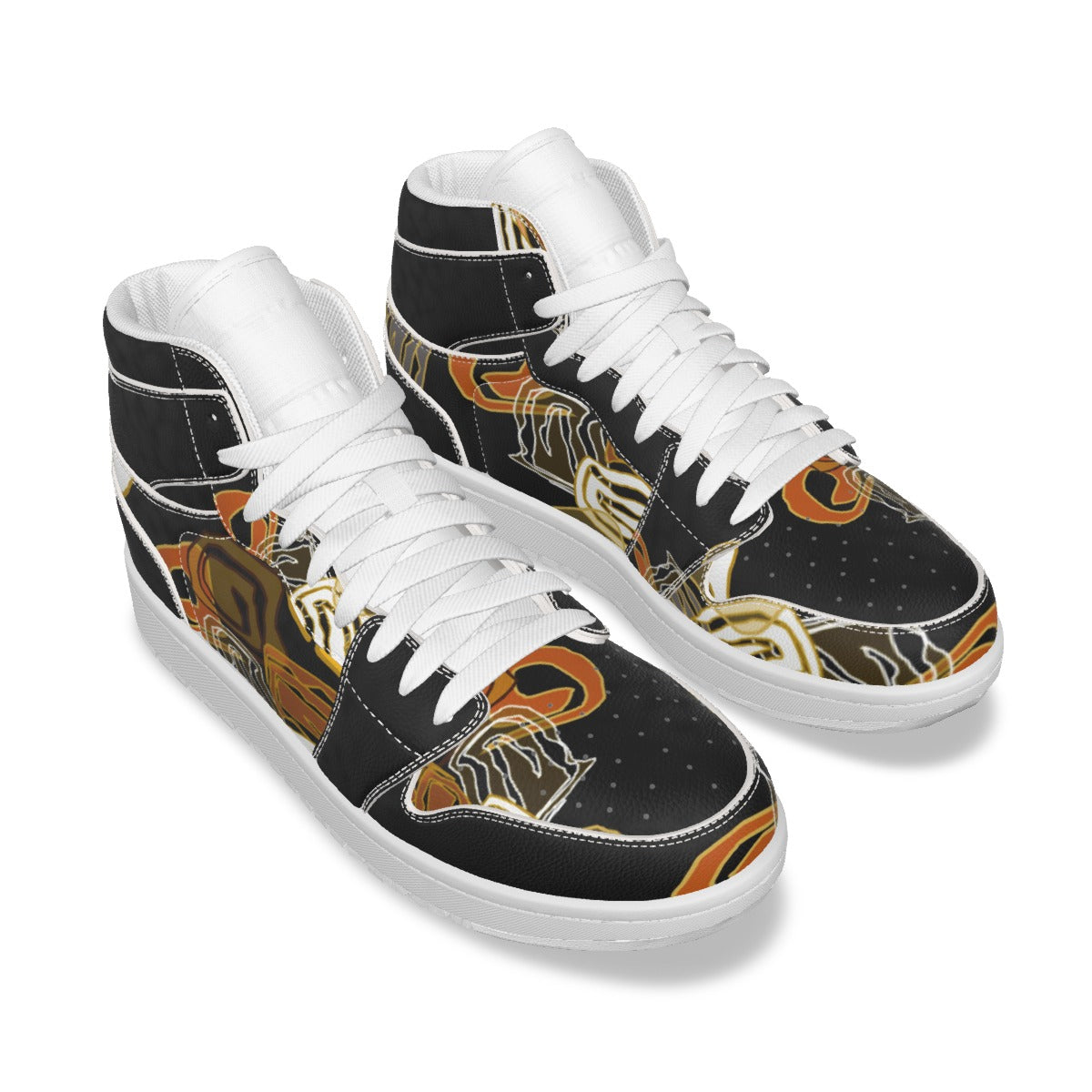 Men's and Women's Synthetic Leather Stitching Shoes