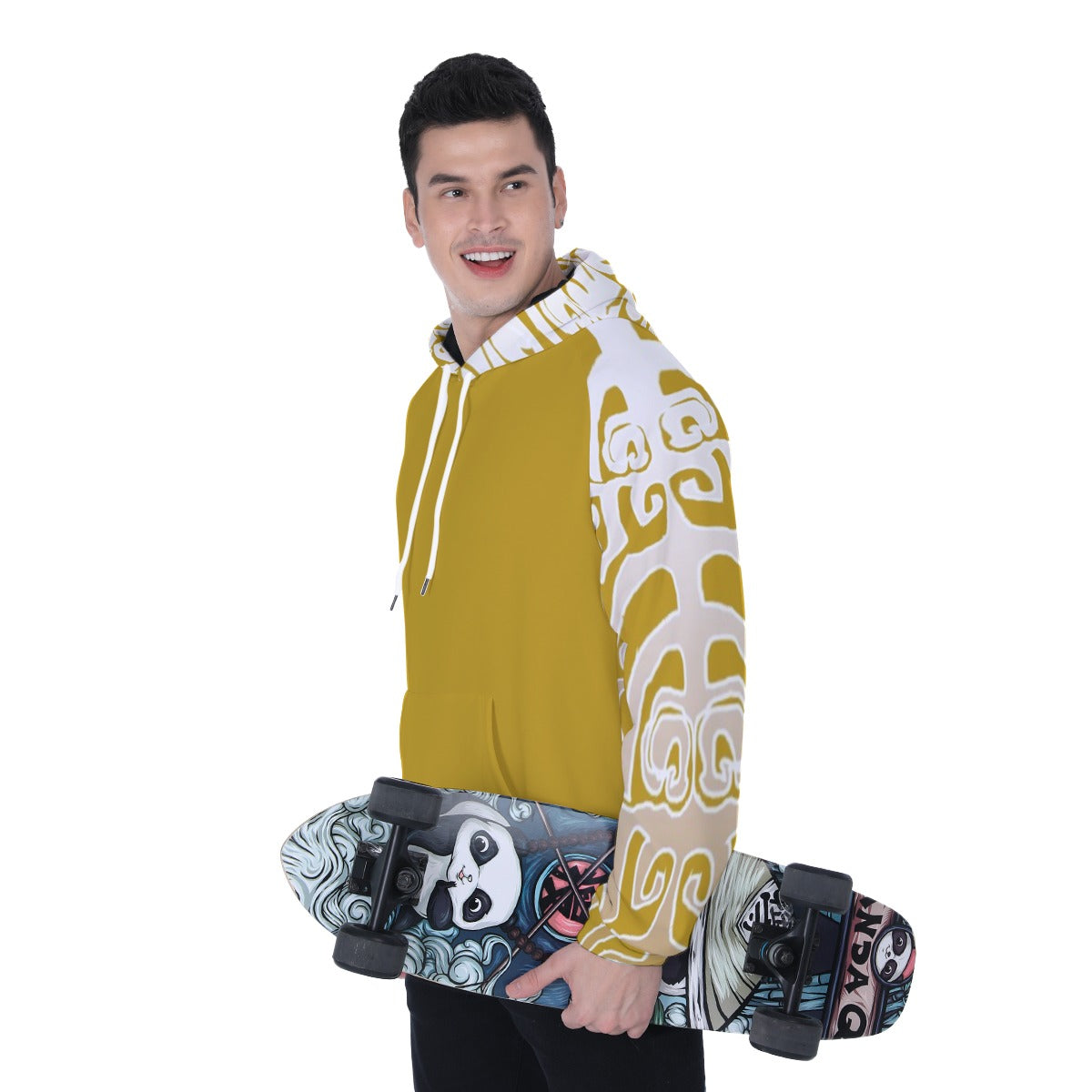 All-Over Print Heavy Fleece Raglan Hoodie