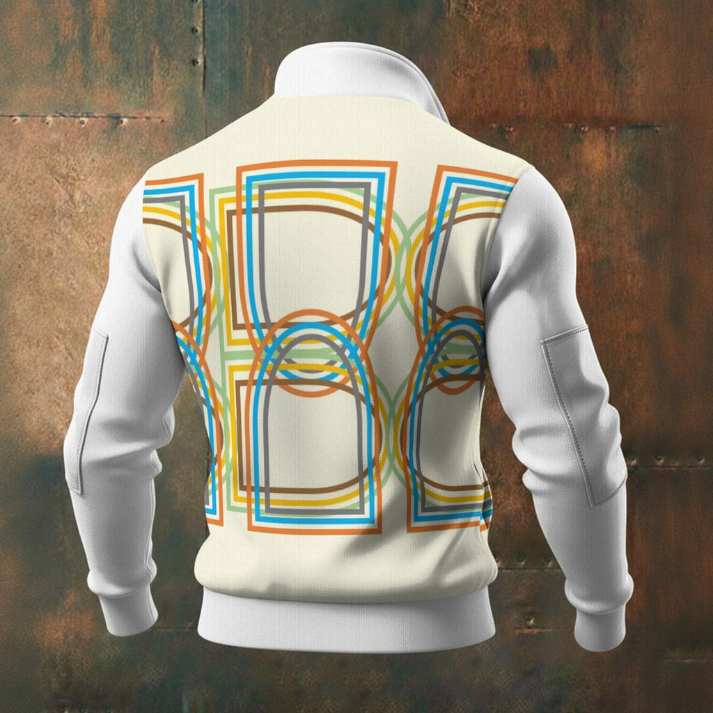 All-Over Print Men's Thick Knit Fleece Jacket