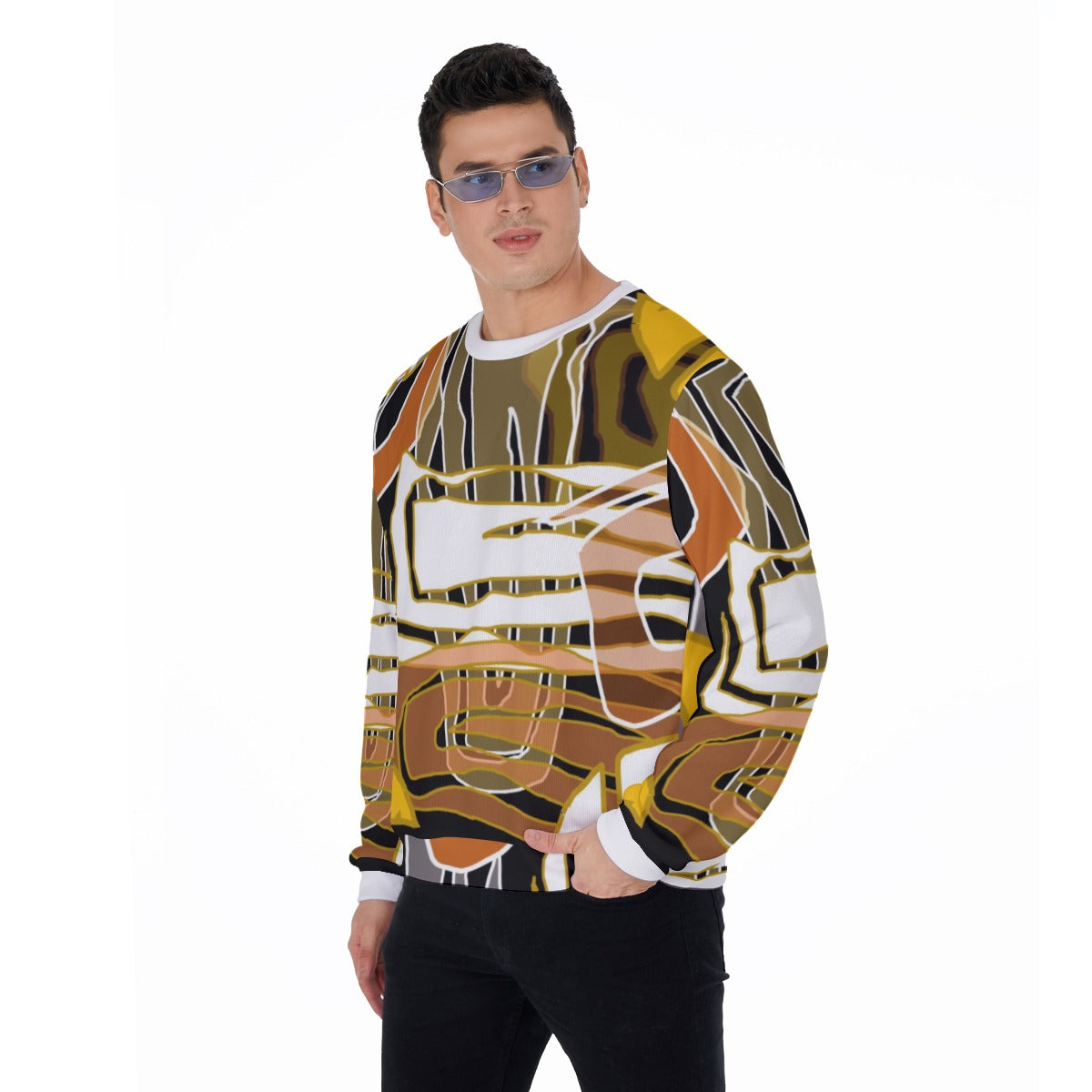 All-Over Print Men's Sweater