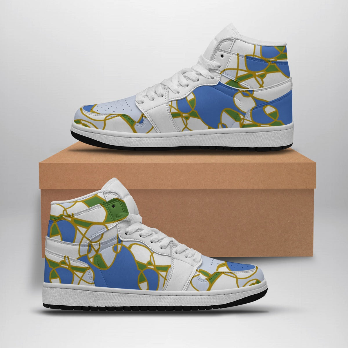 Men's and women Synthetic Leather Stitching Shoes