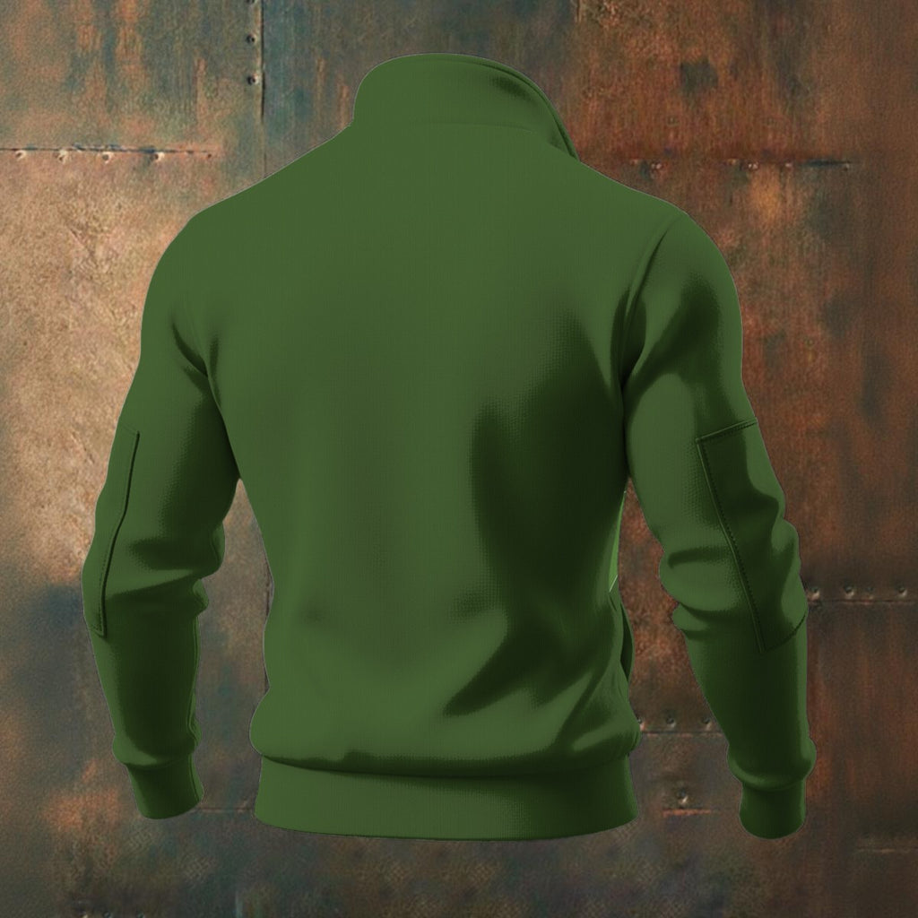 All-Over Print Men's Thick Knit Fleece Jacket