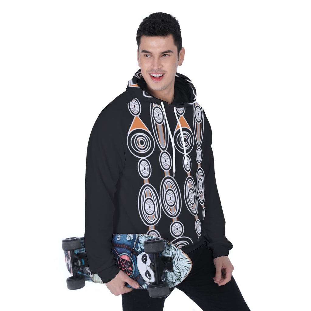 All-Over Print Men's Heavy Fleece Raglan Hoodie