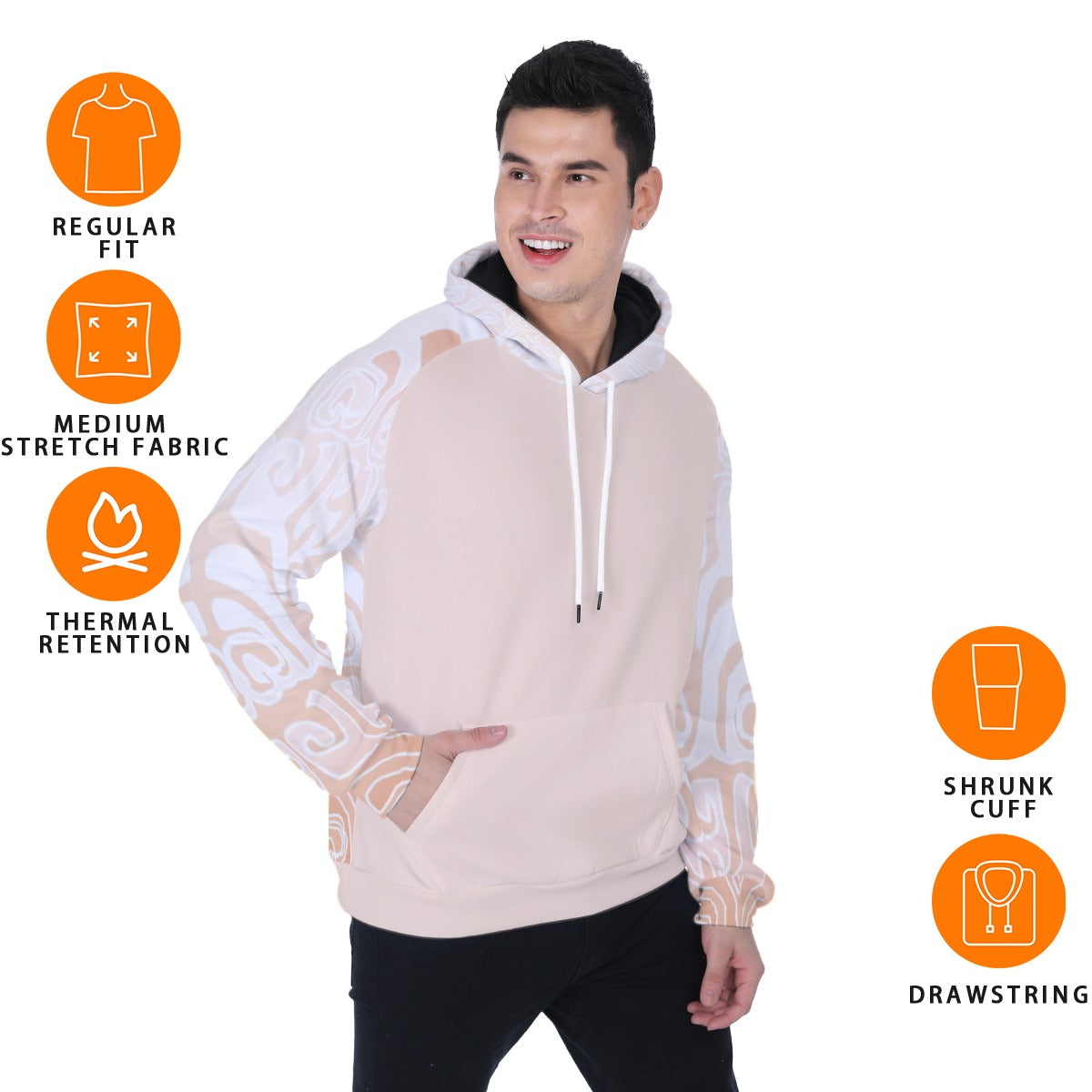 All-Over Print  Heavy Fleece Raglan Hoodie