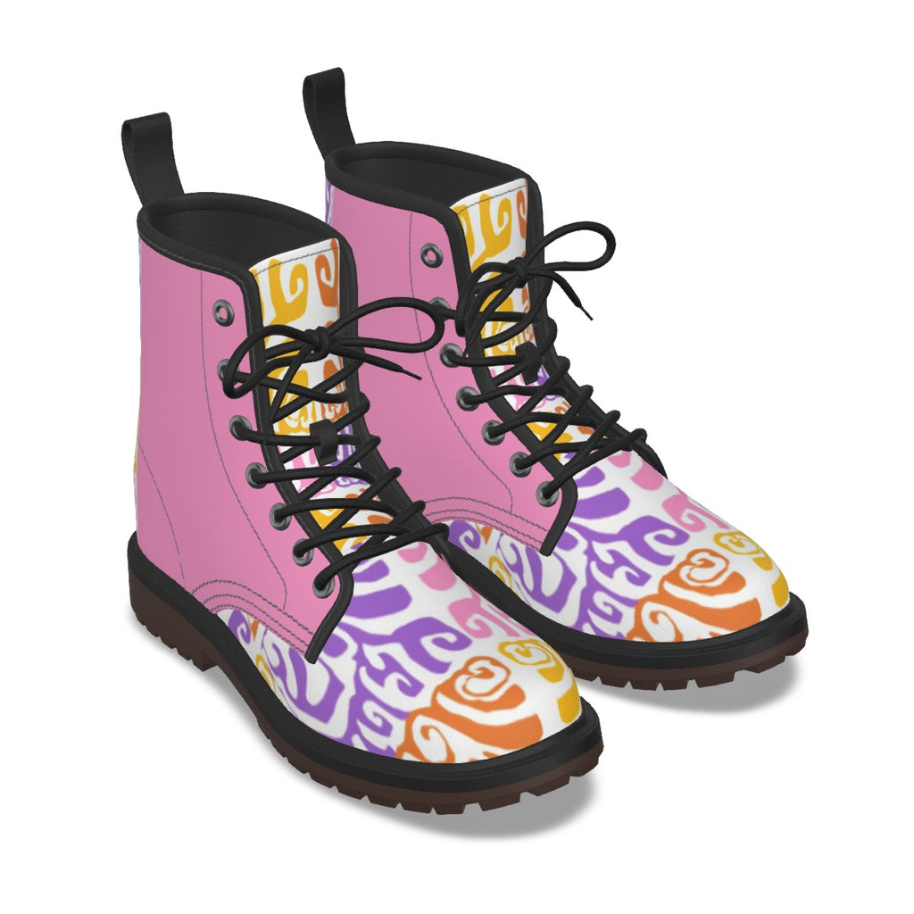 All-Over Print Men's Martin Short Boots