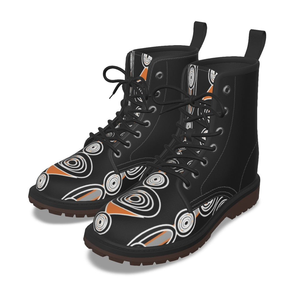 All-Over Print Men's Martin Short Boots